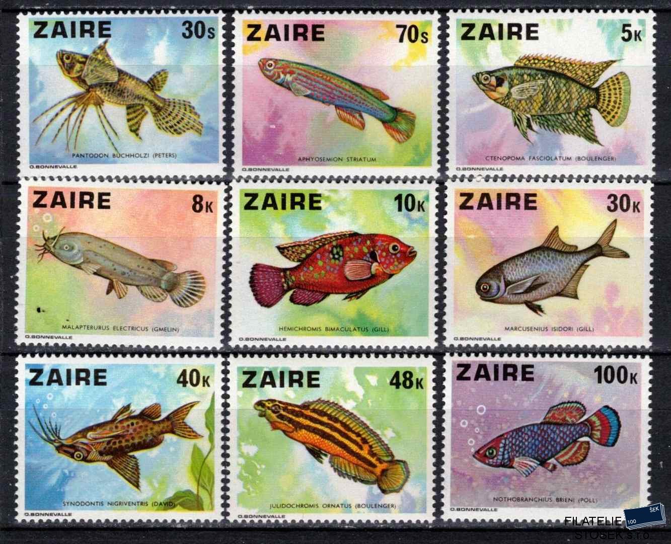 Zaire známky Mi 548-56