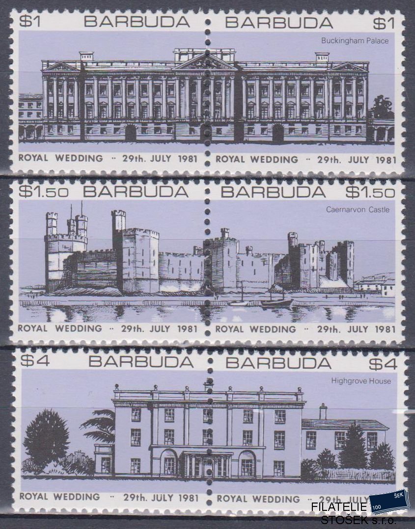 Barbuda známky Mi 549-54