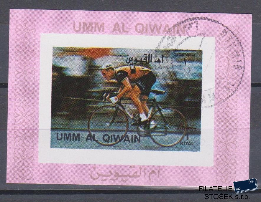 Umm al Qiwan známky - Sport - Blok