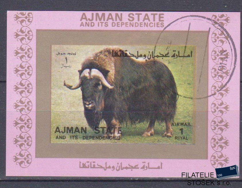 Ajman známky - Fauna - Blok