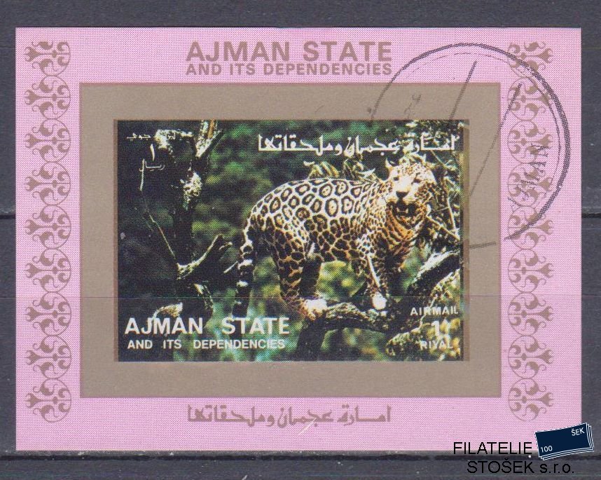 Ajman známky - Fauna - Blok