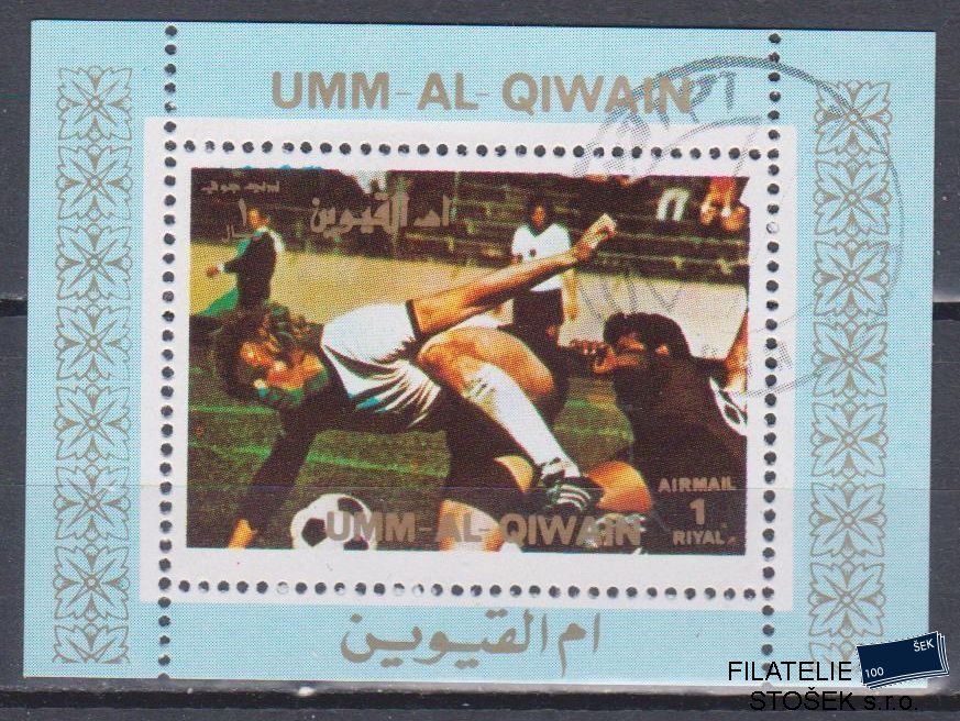 Umm al Qiwan známky - Sport - Blok