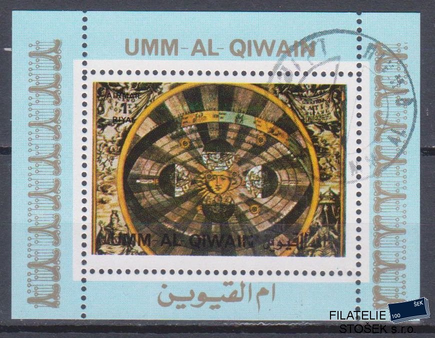 Umm al Qiwan známky - Kosmos - Blok