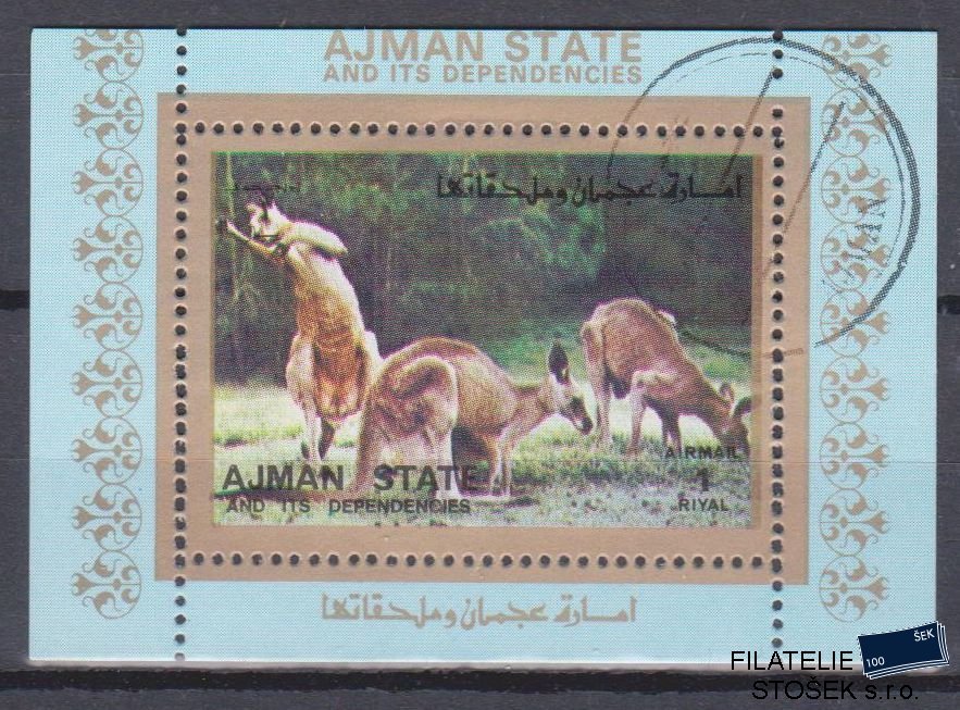 Ajman známky - Fauna - Blok