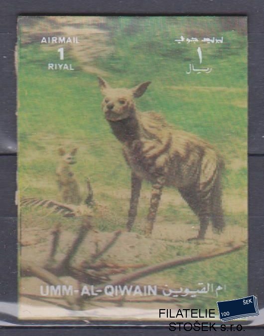 Umm al Qiwan známky - 3D - Fauna