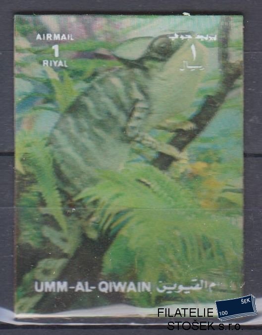 Umm al Qiwan známky - 3D - Fauna