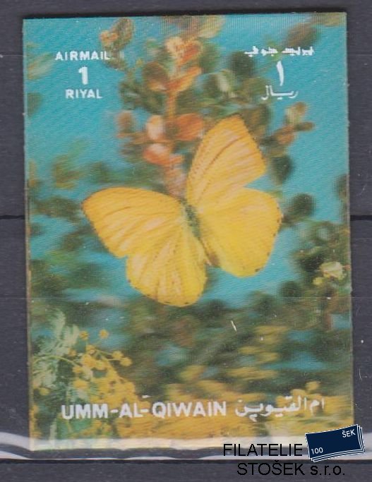 Umm al Qiwan známky - 3D - Motýli