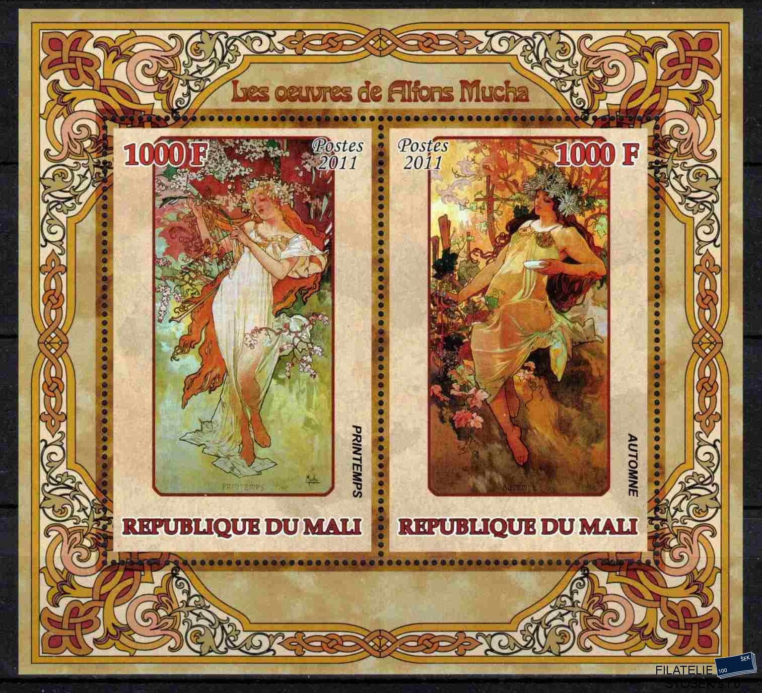 Mali známky Mi rok 2011 Alfons Mucha