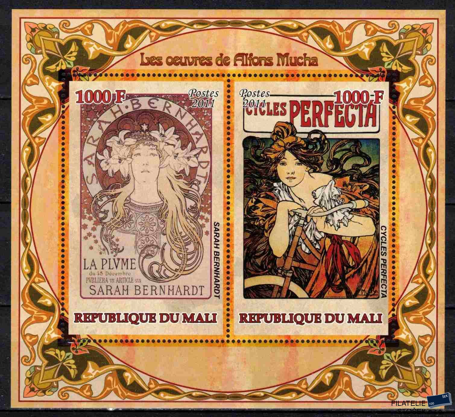 Mali známky Mi rok 2011 Alfons Mucha