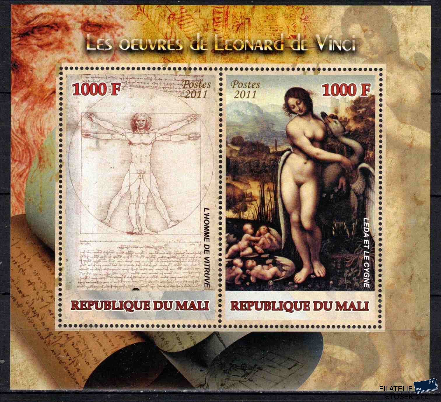 Mali známky Mi rok 2011 Leonardo da Vinci