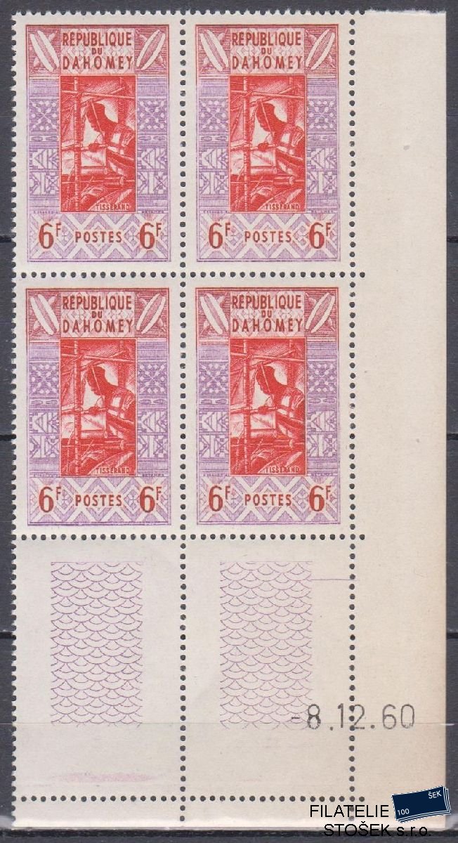 Dahomey známky Mi 182 4 Blok