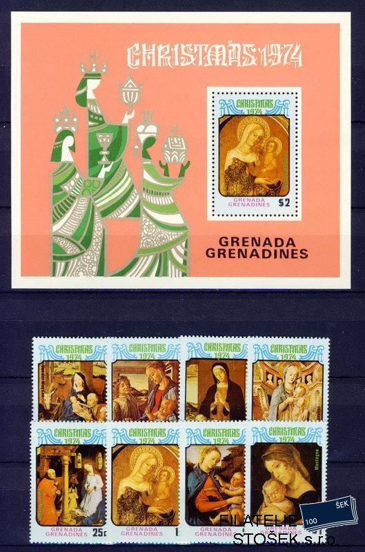 Gren.Grenadin. známky Mi 0036-43 + Block 5