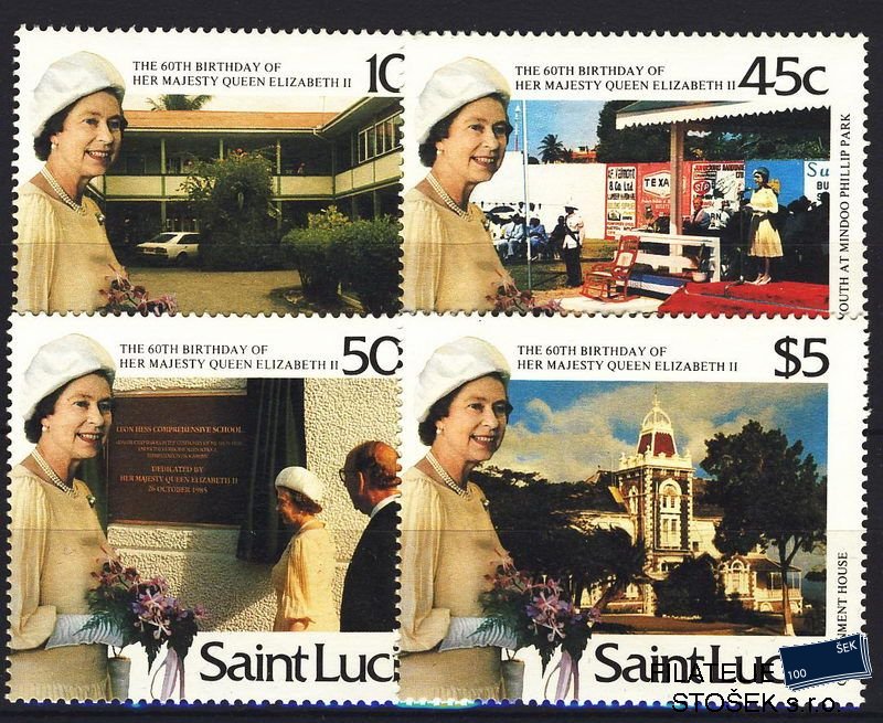 St. Lucia známky Mi 0839-42
