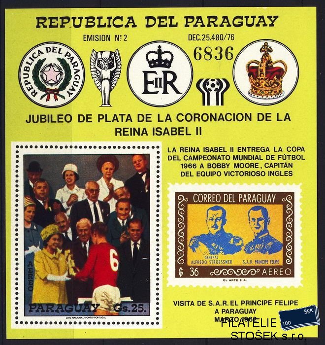 Paraguay známky Mi Bl. 321