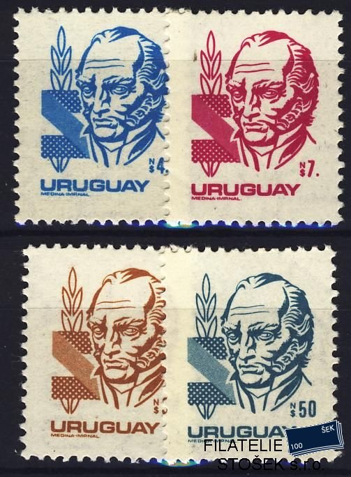 Uruguay známky Mi 1639-42