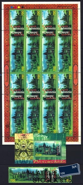 Indonésie známky Mi 1800-1 + KL + Bl. 130