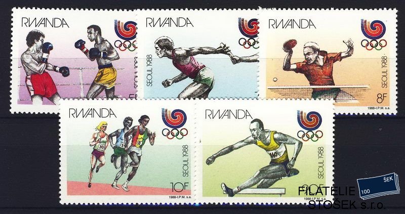 Rwanda známky Mi 1393-7