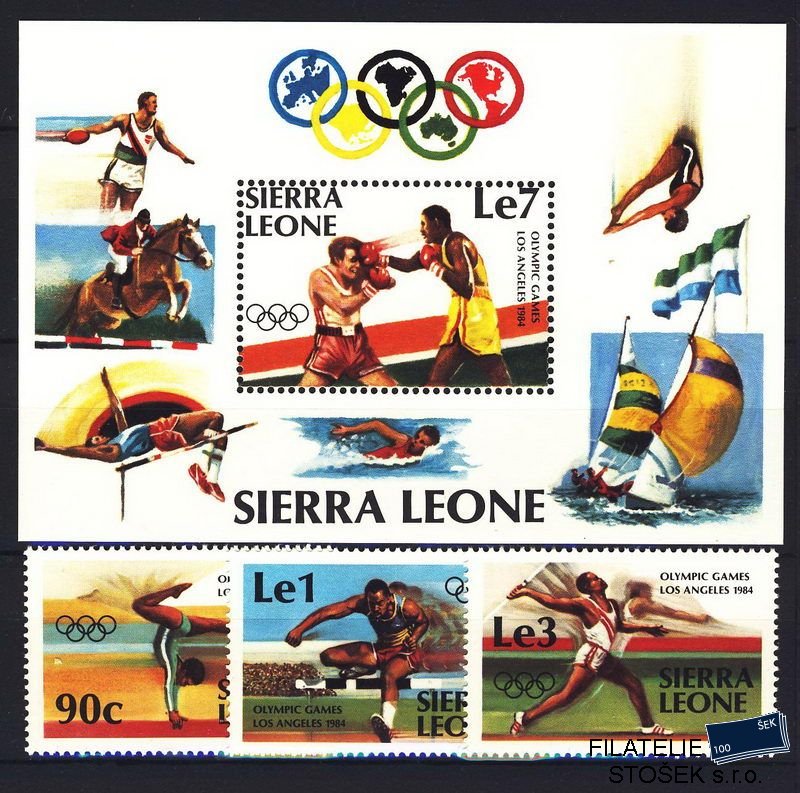 Sierra Leone známky Mi 741-3 + Bl. 20