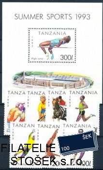 Tanzania známky Mi 1467-73+Bl.212