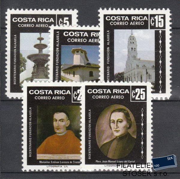 Costa Rica známky Mi 1160-64