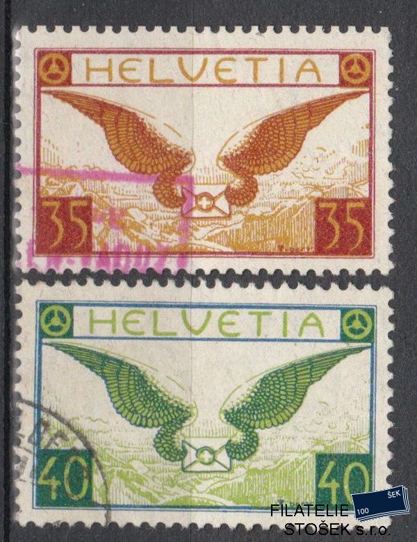 Švýcarsko známky 233-34x