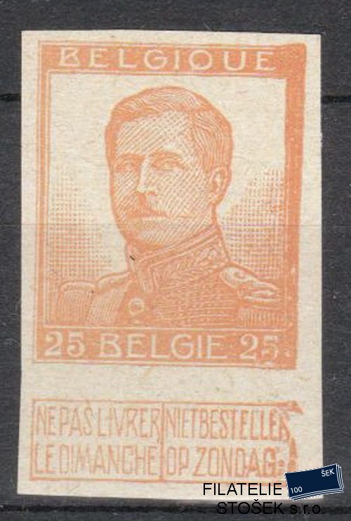 Belgie známky Mi 102 Zt Oranžová