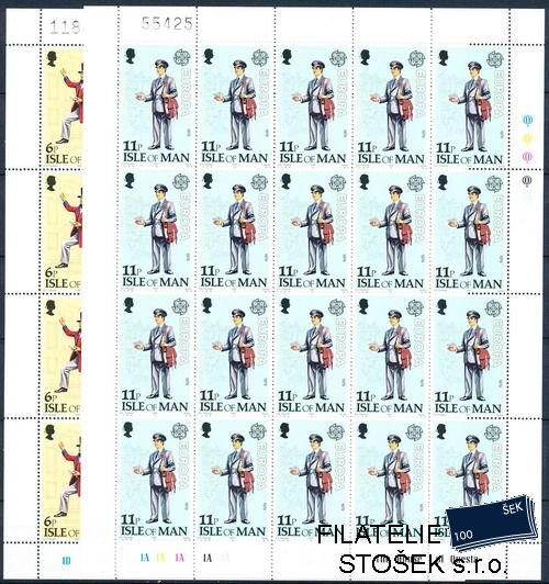 Man známky Mi 142-3 tiskové listy