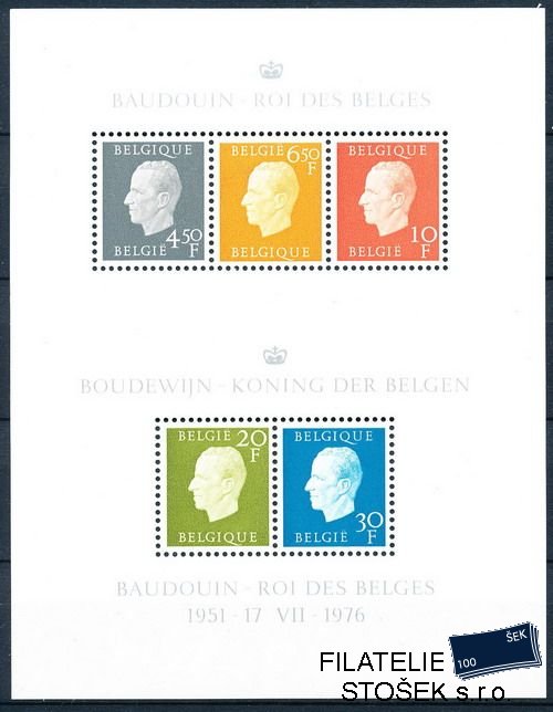 Belgie známky Mi Bl.44-5