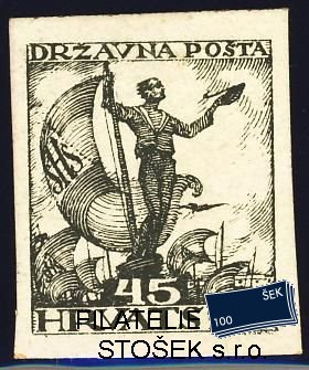 Jugoslávie známky Mi 94 zkusmý tisk