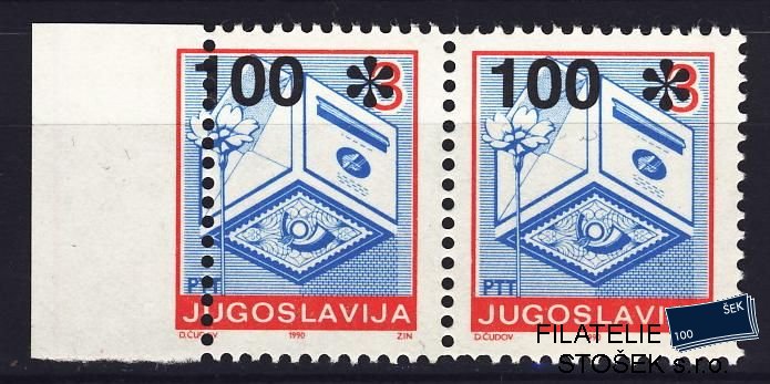 Jugoslávie známky Mi 2409 posun