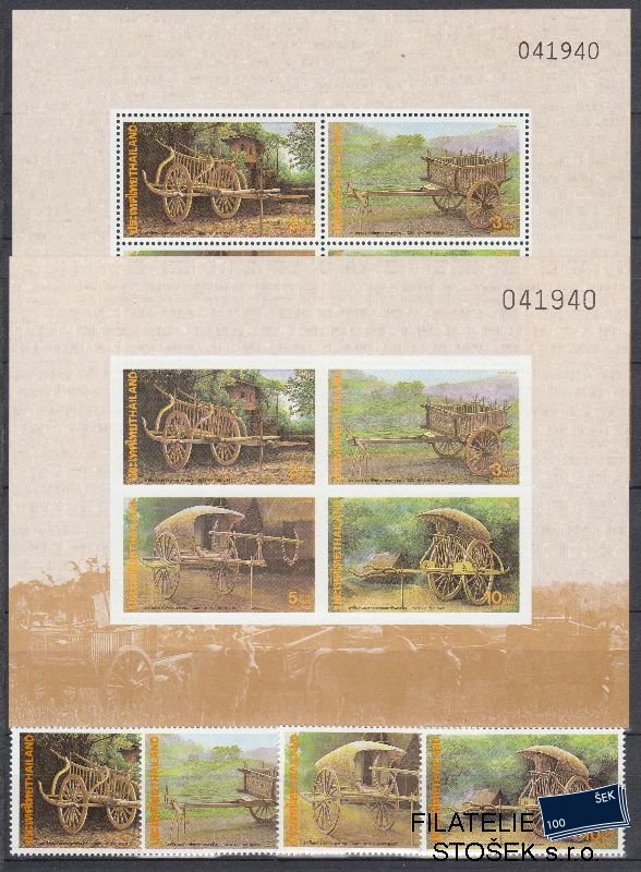 Thajsko známky Mi 1489-92+ Bl 41A,B