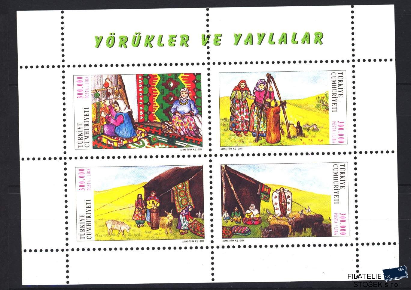 Turecko známky Mi Bl 45 (3224-27)