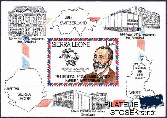 Sierra Leone známky Mi Bl.22