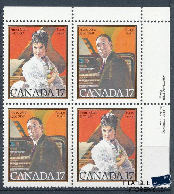 Kanada známky Mi 771-72 4blok