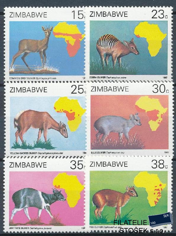 Zimbabwe známky Mi 368-73