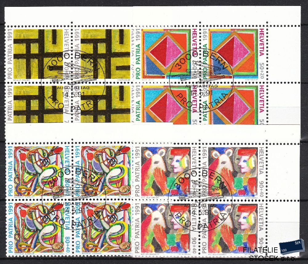 Švýcarsko známky Mi 1446-49 4 Blok