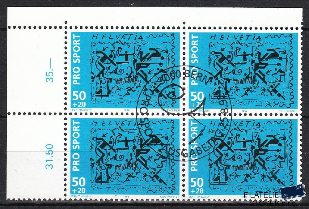 Švýcarsko známky Mi 1482 4 Blok
