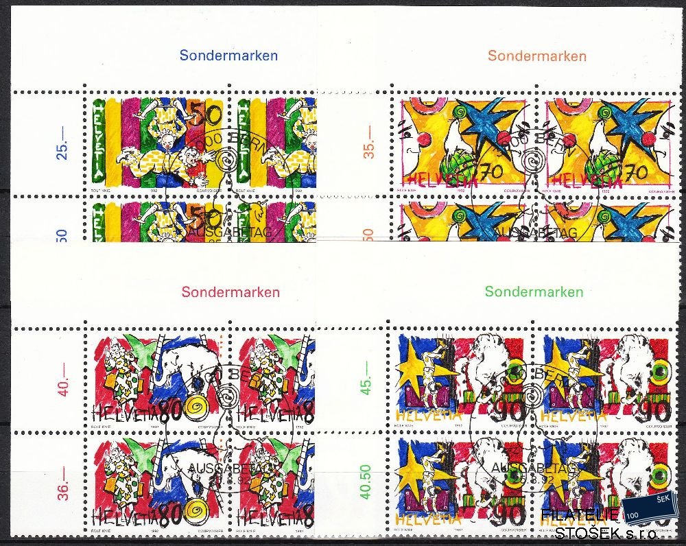 Švýcarsko známky Mi 1478-81 4 Blok