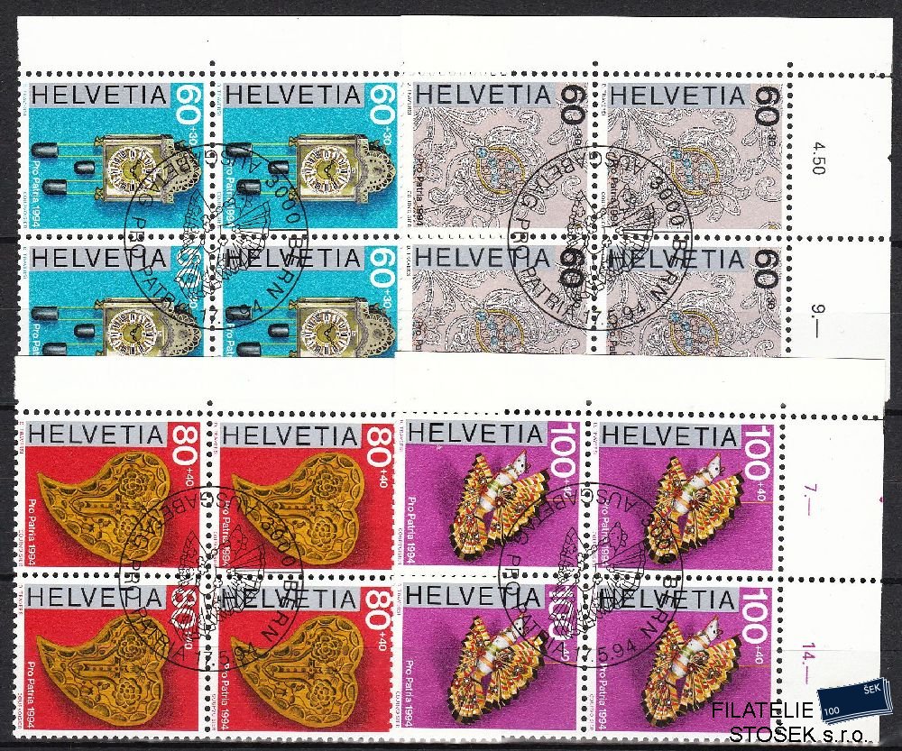 Švýcarsko známky Mi 1527-30 4 Blok