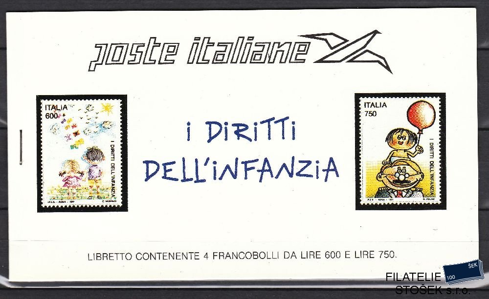 Itálie známky Mi 2186-87 Sešitek