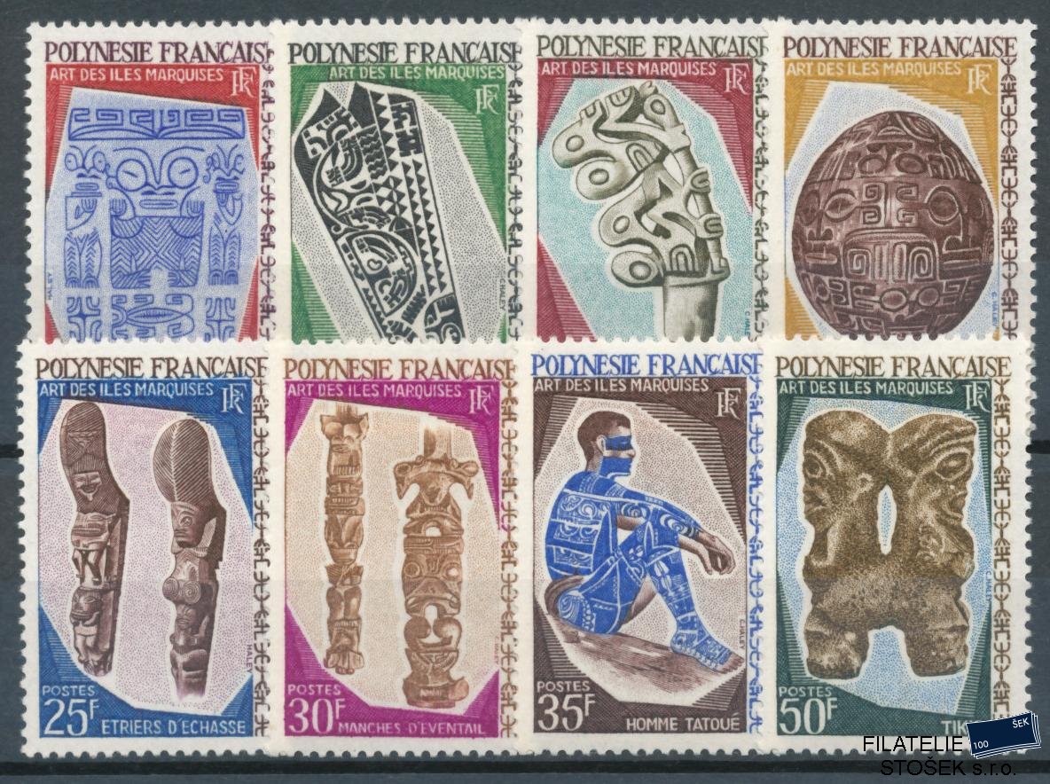 Polynesie známky Mi 73-80