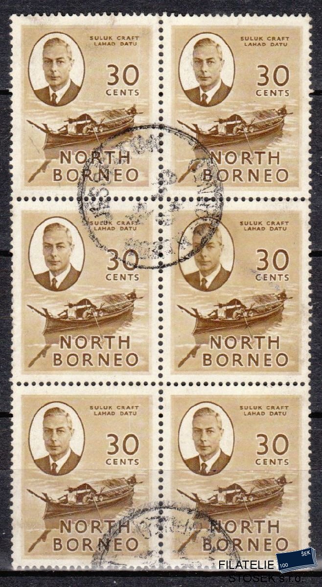 North Borneo známky Mi 286 6 Blok