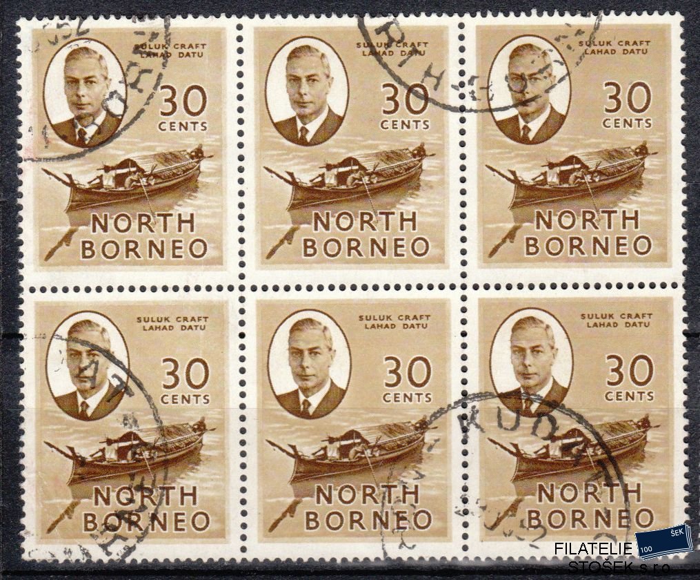 North Borneo známky Mi 286 6 Blok