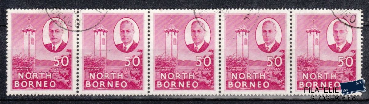 North Borneo známky Mi 287 5 páska