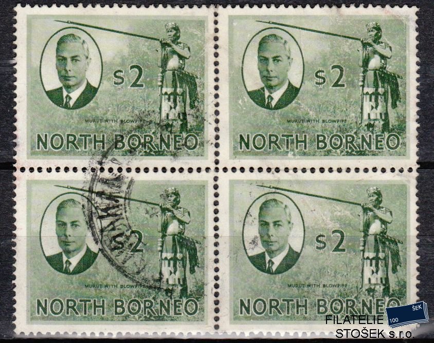 North Borneo známky Mi 289 4 Blok KVP