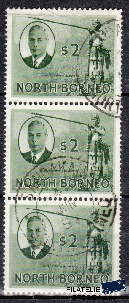 North Borneo známky Mi 289 3 páska