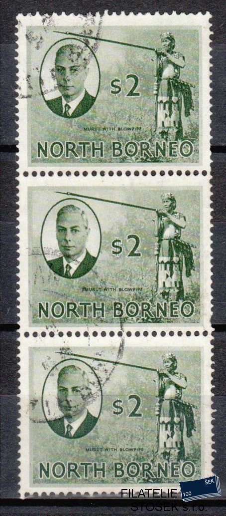 North Borneo známky Mi 289 3 páska