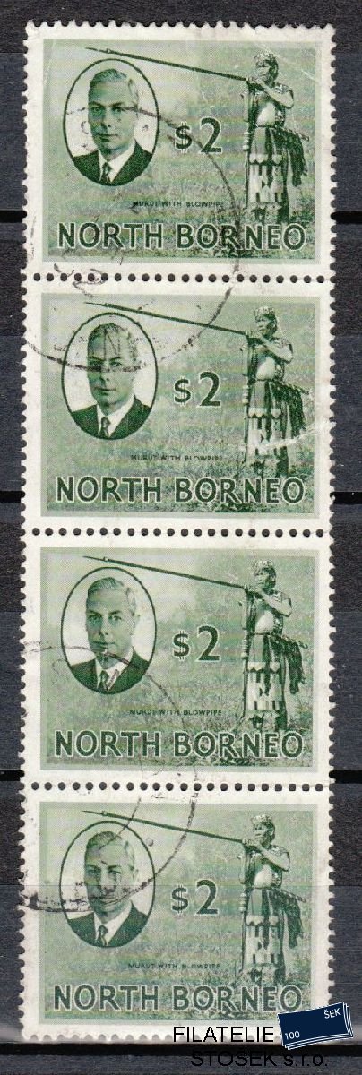 North Borneo známky Mi 289 4 páska KVP