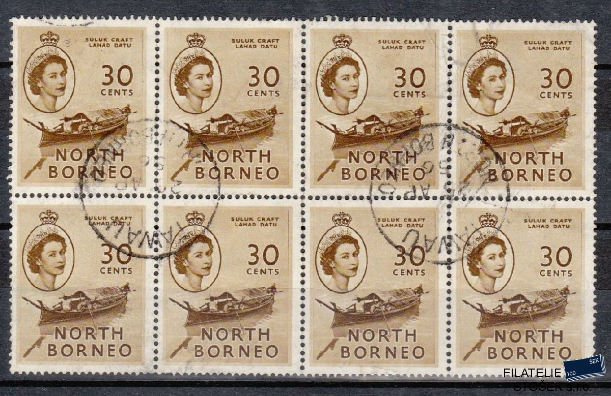 North Borneo známky Mi 8 Blok