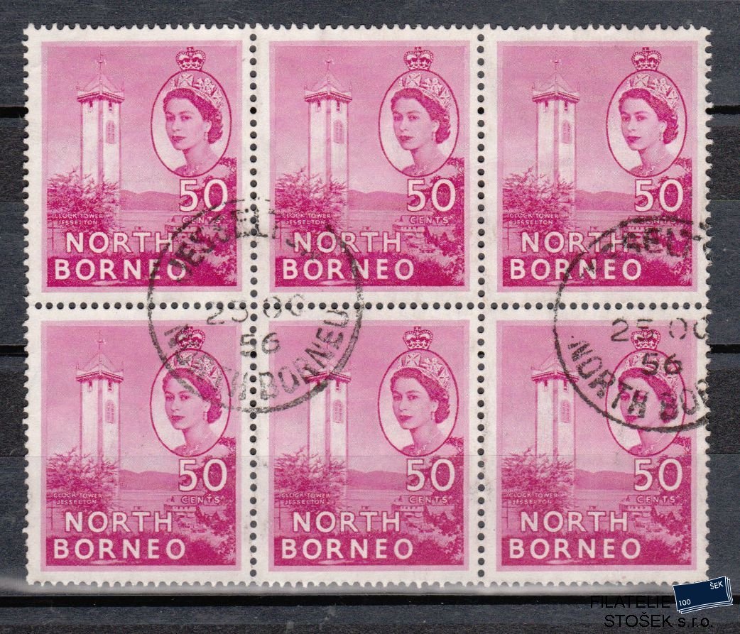 North Borneo známky Mi 304 6 Blok